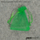 Qese dekorative Penword Green Organza, 7x10cm, 10 copë, jeshile