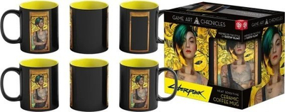 Filxhan termokromatik Cyberpunk 2077 Judy Gustav Klimt, 330ml, qeramik, shumëngjyrësh