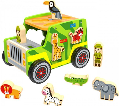 Makinë lodër Tooky Toy Jeep Safari, shumëngjyrëshe