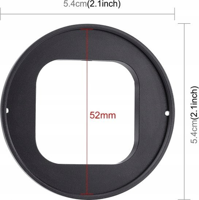 Set adapter filtrash Puluz Pu528b për GoPro Hero 9 10 11 12 Black, 52mm, 3 në 1