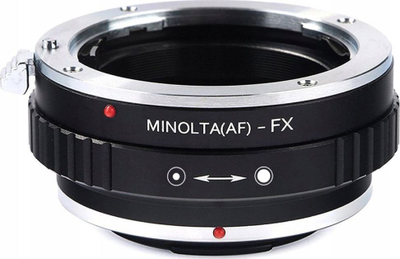 Адаптер за леќи K&amp;F Concept KF06.159, Minolta AF Sony A во Fujifilm X, бронза и алуминиум, црн