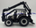 Lodër traktor Bburago Valtra M2 Q, me ngarkues përpara dhe ngarkues drush, 3 trungje 10 cm, shumëngjyrëshe