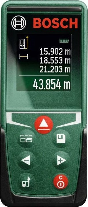 Matës distance me lazer Bosch UniversalDistance 50, diapazon 50 m, jeshil me të zi