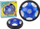Top fluturues LEAN TOYS Hover Soccerball, me drita LED, me bateri të rikarikueshme, blu