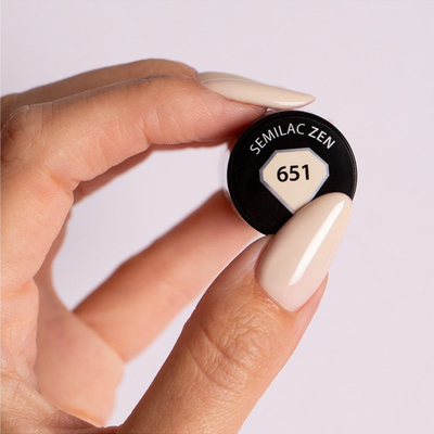 Lак гел Семилак UV Хибрид ВeлБeing 651 Зен, 7ml, UV LED