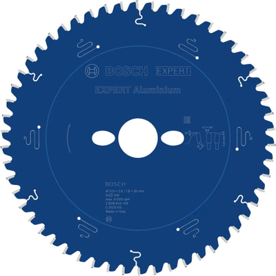 Teh rrethor Bosch Expert Aluminium, 210mm, për alumin, blu