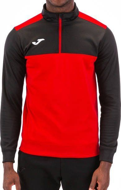 Bluzë sportive Joma Winner Half Zip, jakë e lartë, zinxhir gjysmë, e kuqe e zezë