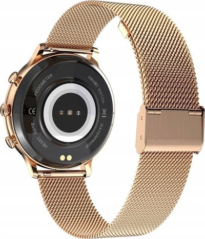 Паметен часовник за жени Veltori VT310-1, Bluetooth, IP67, златна и розова