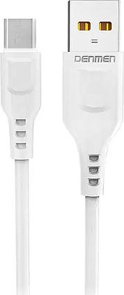Kabllo USB Denmen D07, USB A në microUSB, 1 m, e bardhë