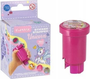Set stampash ngjitëse Timbro Unicorn, 160 copë, shumëngjyrëshe