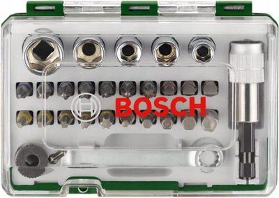 Set çelësash me racetë Bosch Promoline 2607017562, 27 pjesë, në kuti, blu