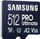 Kartë memorie Samsung PRO Ultimate MB-MY512, 512GB MicroSDXC UHS-I, klasë U3 A2 V30, blu