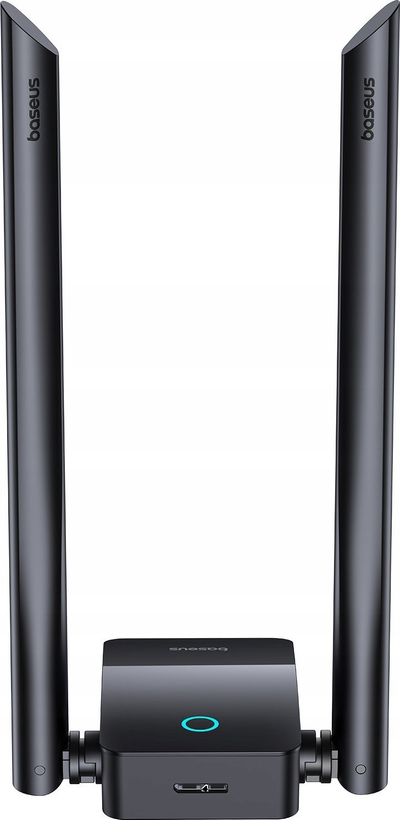 Kartë rrjeti USB Baseus FastJoy B01317600111-05, WiFi 6, 1300 Mb/s, e zezë