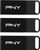 USB memorie PNY Elite 3 Pack, 128GB, USB 3.2 Type C, e zezë