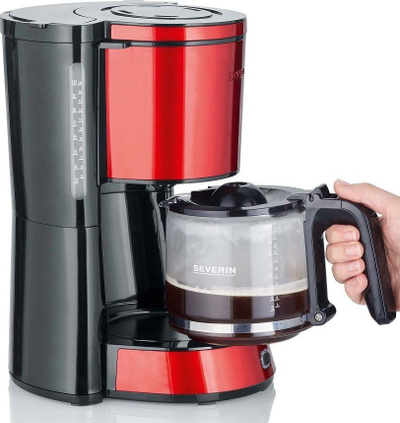 Aparat për kafe Severin KA 4817, 1400 ml, i kuq
