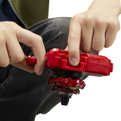 Set lodër Beyblade X Soar Phoenix 9-60GF, lëshues me kordë, deluxe, i kuq