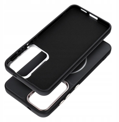 Mbrojtëse telefoni OJM Frame Mag Cover për Samsung Galaxy A16 4G 5G, me MagSafe, e zezë