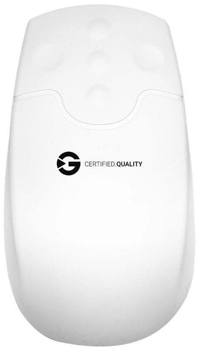Mouse wireless GCQ, optik, 5 butona, i bardhë