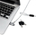Kabllo sigurie për laptop LogiLink NBS009, 1.8m, me çelës, ngjyrë argjendtë