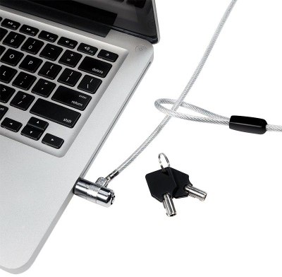 Kabllo sigurie për laptop LogiLink NBS009, 1.8m, me çelës, ngjyrë argjendtë