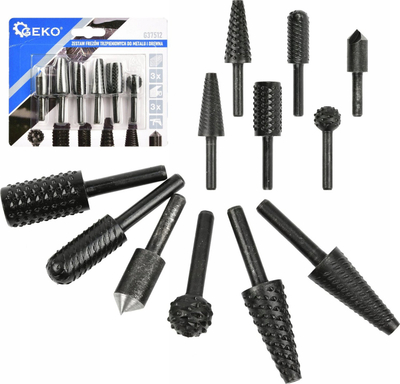 Set frezash për dru dhe metal HSS, bosht 6mm