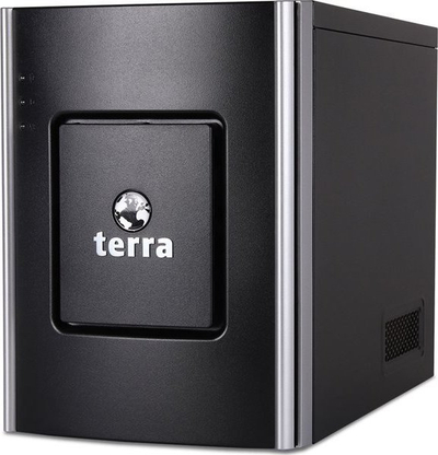 Kuti kompjuteri Terra mini tower, metal, me LED, e zezë