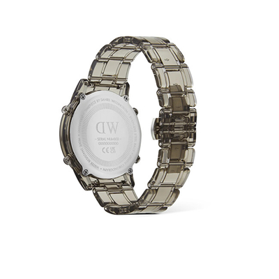 Daniel Wellington Дигитален Хронограф Часовник, 36 mm, Светло Сива