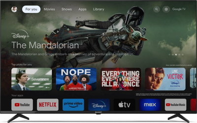 TV Sharp 55GL4260E, 55", 4K LED, Google TV, i zi