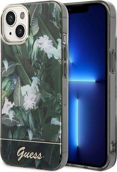 Mbështjellës telefoni Guess për iPhone 14, jeshil