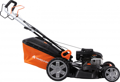 Makineri benzine për kosit barin Yard Force YF-GMA51, 170cm³ 4.5HP, gjerësi kositje 51cm, portokalli me të zezë