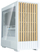 Kути за компјутер Zalman P10 Namu, мини куќиште MATX, калено стаклено панели, бела со дрво