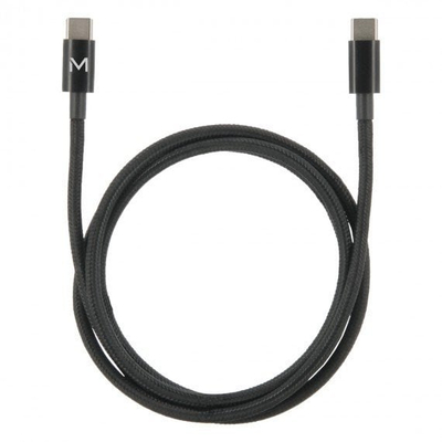 Kabllo USB Mobilis 001388, USB C në USB C, 2m, e zezë