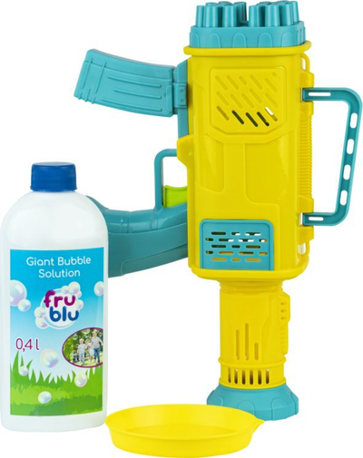 Lodër me shkumë flluskash Fru Blu Mega Bubble Blaster, 24 vrima, 0.4L lëng, shumëngjyrëshe