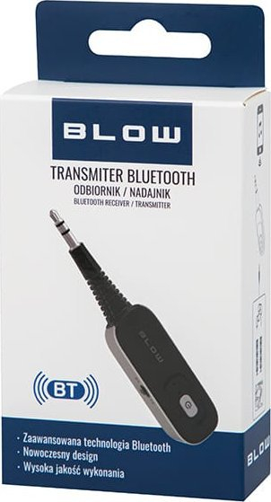 Adaptor Bluetooth Blow 74-196, transmetues edhe marrës, me jack 3.5mm, i zi