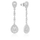 Vathë argjendi Moiss E0002556, cubic zirconia, 3.9cm, argjend