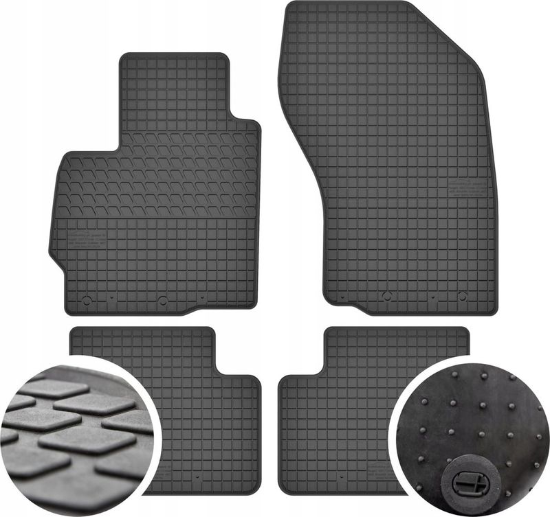 Tapeta gome GeyerHosaja Mitsubishi Outlander II, set 4 copë, universal, të zeza
