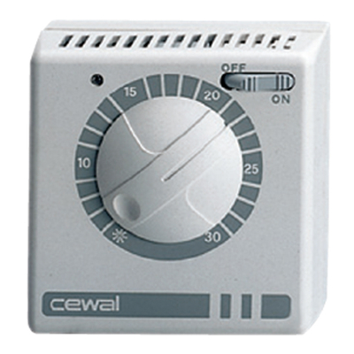 Termostat dhome NOVASERVIS PT930, me dor, per mur, i bardh