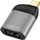 Adapter video LogiLink CUA0204, USB C në DisplayPort, 8K, i zi-gri