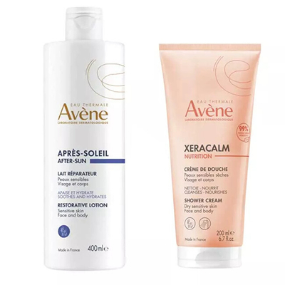 Set pas diellit për lëkurë të thatë dhe të ndjeshme	Avène