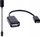 Adapter OTG micro USB në USB, kabllo e shkurtër, i zi