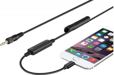 Kabllo audio Saramonic LC-C35, mini Jack TRS 3.5mm, Lightning, e zezë