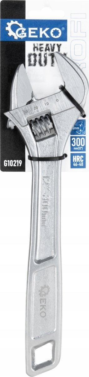 Çelës i rregullueshëm GEKO G10219, 300mm 12", metalik