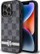 Mbulesë telefoni DKNY PU Leather Checkered, për iPhone 14 Pro, model me vija, e zezë