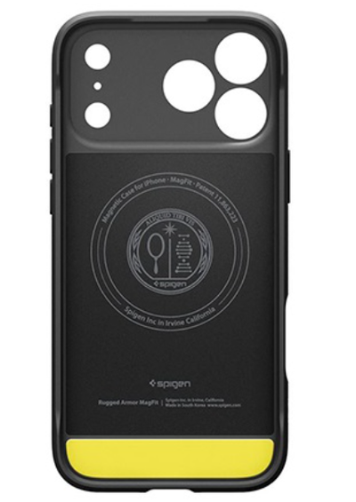 Kapotë telefoni Spigen Rugged Armor MagSafe, për iPhone 17 Pro Max, matte, e zezë