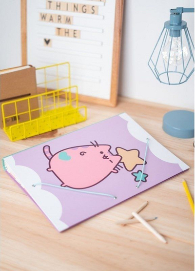 Dosje për dokumente Pusheen, e vjollcë