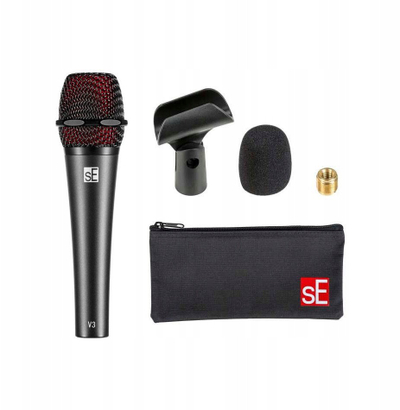 Рачен динамички микрофон SE Electronics V3 U, кардиоиден, црн