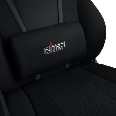 Karrige gaming Nitro Concepts E250, e rehathme ergonomike, mban deri 125 kg, e zezë