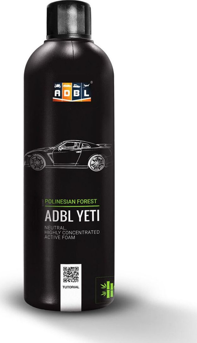 Shkumë aktive neutrale për makinë ADBL Yeti Polynesian Forest, 1L, shumë e koncentruar, e zezë