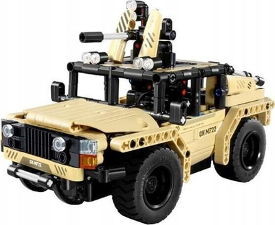 Lodër me tulla ndërtimi R/C Military Car, makinë ushtarake me telekomandë
