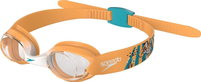 Очила за пливање за бебиња Speedo Infant Illusion, едноделни, со брзо прилагодување, портокалова